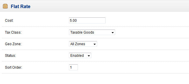 Cart  Configure Shipping Method
